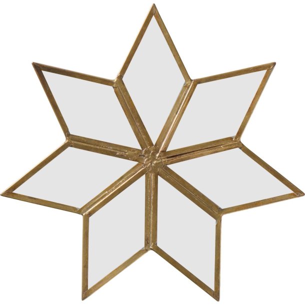 Plade m/glas stjerneformet