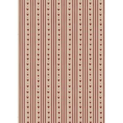 Papirrulle hjerter og striber 5 m/rulle