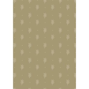 Papirrulle grn m/bladmnster 5 m/rulle