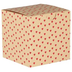 Folde�ske m/r�de hjerter