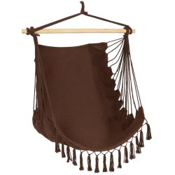 Hngestol brun melange m/kvaster