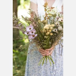 Blomst hvide/grnne nuancer