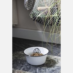 Hundeskl lille emalje