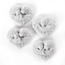 Magnet,  hjerte med engel  