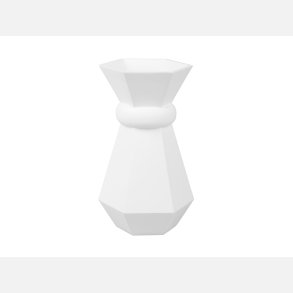 Vase Geo Queen, hvid