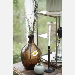 Vase mini Yrsa m/riller krakeleret glasur