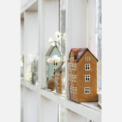 Hus t/fyrfadslys Nyhavn rdt tag