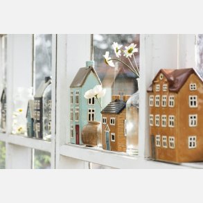 Hus t/fyrfadslys Nyhavn rdt tag