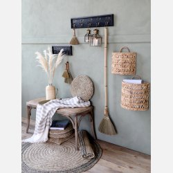 Kurv til ophng m. fletmnster