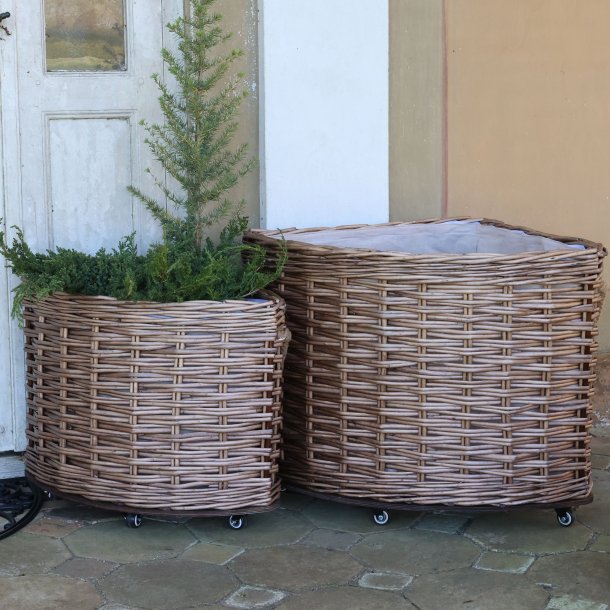 Chic Antique, Fransk Kurv m. hjul s�t af 2