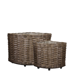 Chic Antique, Fransk Kurv m. hjul s�t af 2