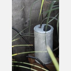 Vandkande gr m/sort hank og tud 2,7 ltr