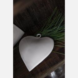 Hjerte t/ophng m/jutesnor, lyserd