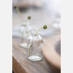Flaske mini t/blomst m/wire
