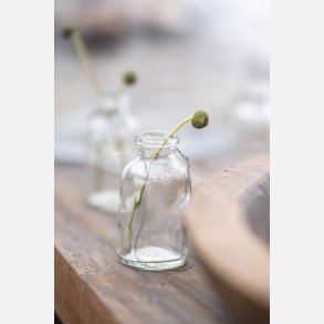 Flaske mini t/blomst m/wire