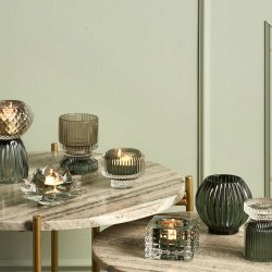 Zoe fyrfadsstage, blgrn