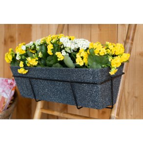 Altankasse holder i sort metal