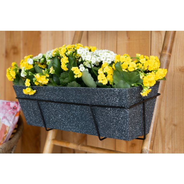 Altankasse holder i sort metal