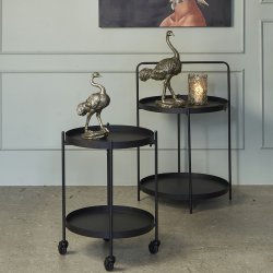 Bakkebord , sort metal