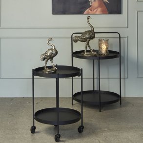 Bakkebord , sort metal