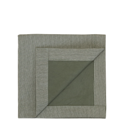 ternel Hndklde mini m. striber, oliven