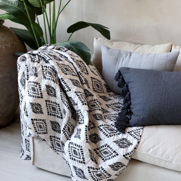 Aix quilt, sort/hvid
