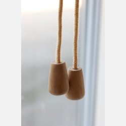 Rullegardin i bambus, B90/L210 cm natur