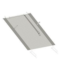 Rullegardin i bambus, B90/L210 cm natur