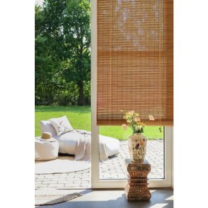 Rullegardin i bambus, B90/L210 cm natur