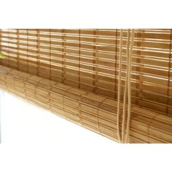Rullegardin i bambus, B140/L160 cm