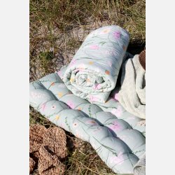 Aix Madras m. blomsterm�nster, L100/B60 cm verte