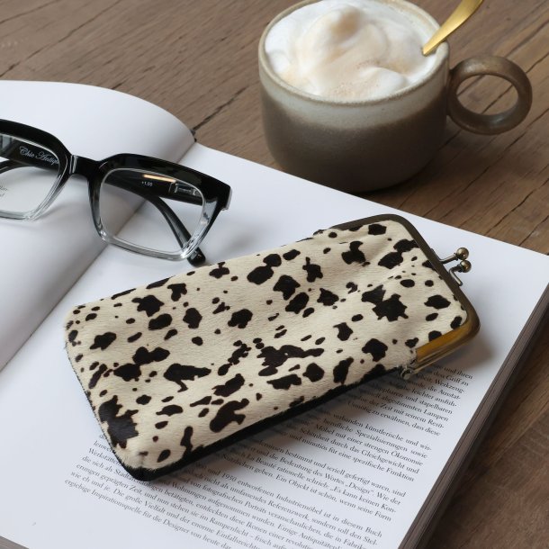 Etui i lder m. koprint
