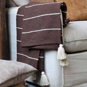 Chic Antique, Aix Plaid af overskudsgarn, coffee