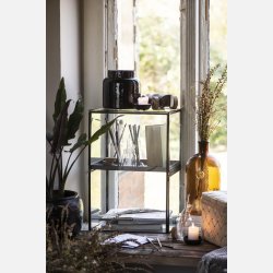 Display m/aftagelig metalhylde