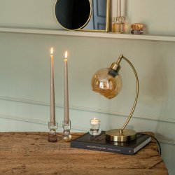 Cia lysestage, krystal, rose/amber