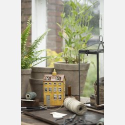 Hus t/fyrfadslys Nyhavn gr dr,gult