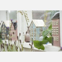 Hus t/fyrfadslys Nyhavn 1 kvist, lyserd