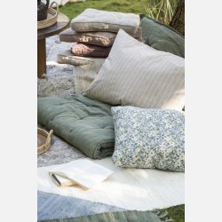 Pudebetrk malva m/tynde beige striber