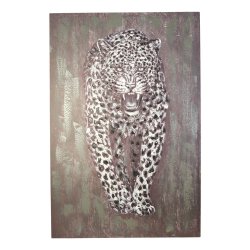 Canvas billede, leopard