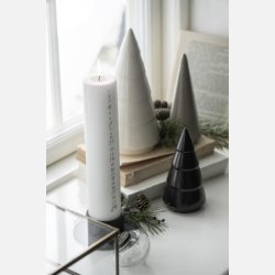 Juletr stende brede riller, brun