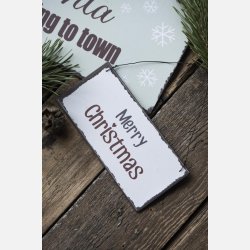 Metalskilt Merry Christmas
