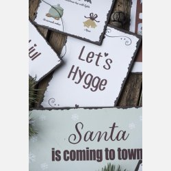 Metalskilt Santa is coming to town