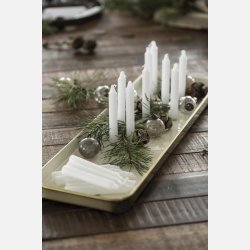 Kertelys bundt m/10 stk hvid