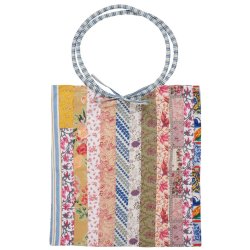 Taske UNIKA patchwork m/kraftige hanke