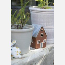 Hus t/fyrfadslys Nyhavn , lille brunt uden skorsten