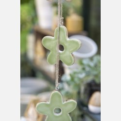 Ophng m/4 blomster, grn