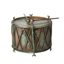 Tromme, antik kobber