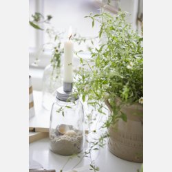 Stage glas t/2,2 cm lys metallg