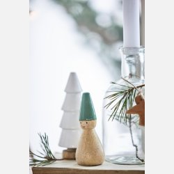 Nisse stende grn hue