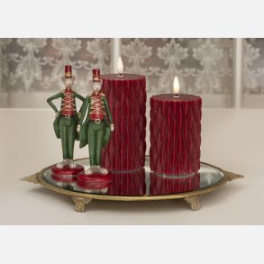 LED lys, statisk flamme, mnstret, rd